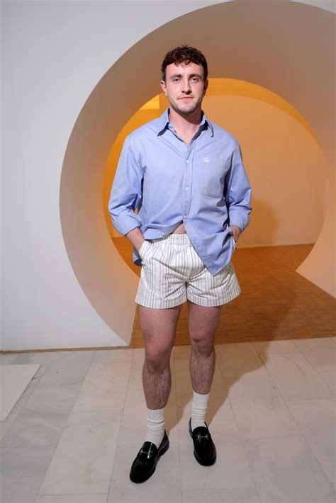 paul mescal shorts gucci|Paul Mescal in shorts.